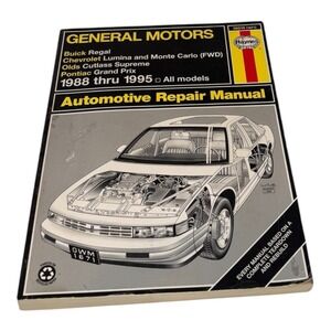Haynes GM‎ Repair Manual 1988-1995 Buick Regal Chevy Lumina Monte Carlo 38010